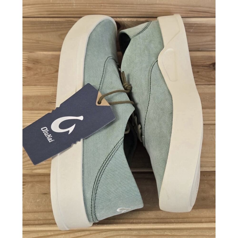 Olukai Tradewind Island Lace Up Boat Beach Bamboo Shoes Mens 11 NEW Fast Ship - Picture 8 of 10